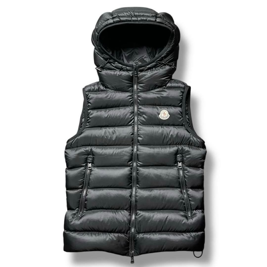 美品 MONCLER RAGILET ダウンベスト ナイロン ロゴ アウター