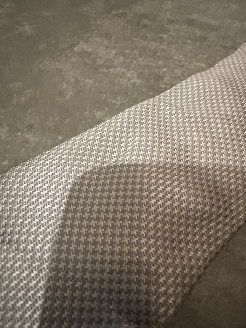 Ermenegildo Zegna シルク シルバー　ホワイト　ネクタイ
