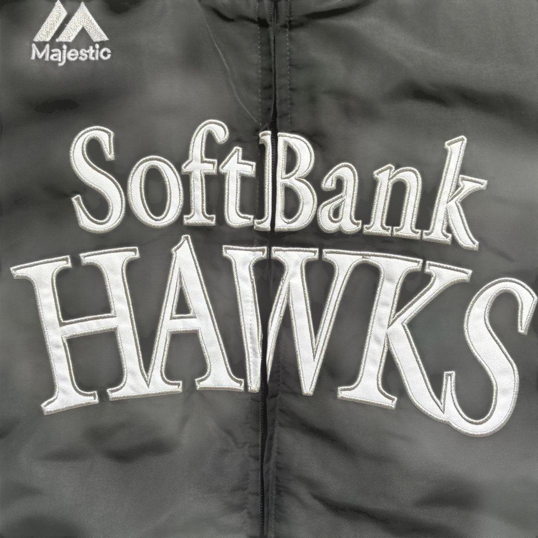 SoftBank Hawks グランドコート　ジャケット 黒