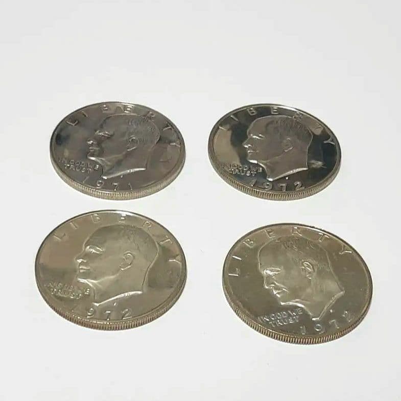 リ*)様 アメリカ1ドル硬貨 アイゼンハワー・ダラー 1971年・1972年 4
