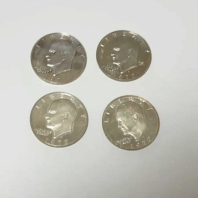 リ*)様 アメリカ1ドル硬貨 アイゼンハワー・ダラー 1971年・1972年 4