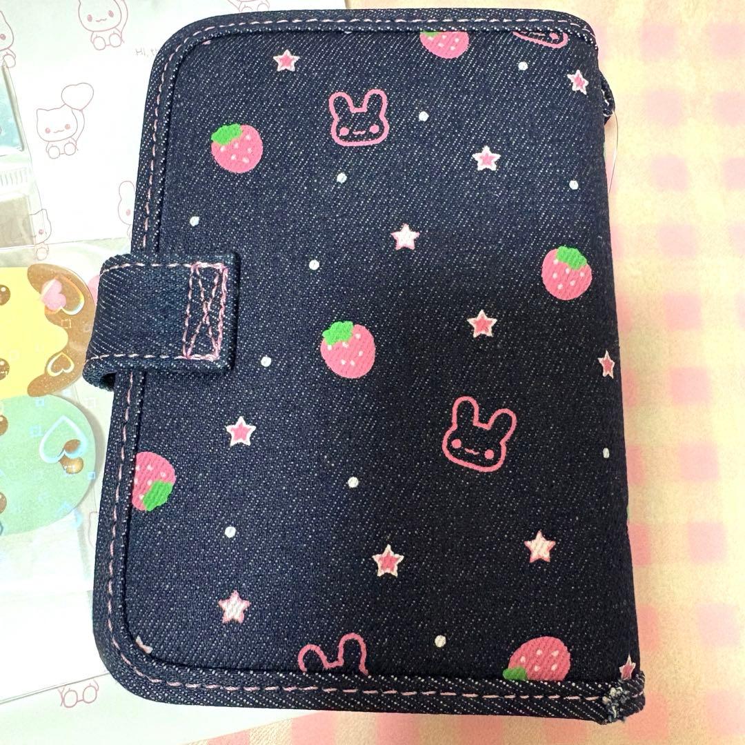 【シール台紙セット】新品 MERING シール帳 デニム イチゴ バインダー