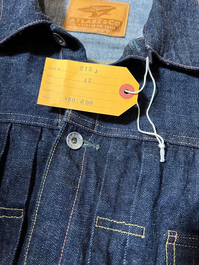 ジャケット・アウター atlast&co DENIM JACKET 215J size42