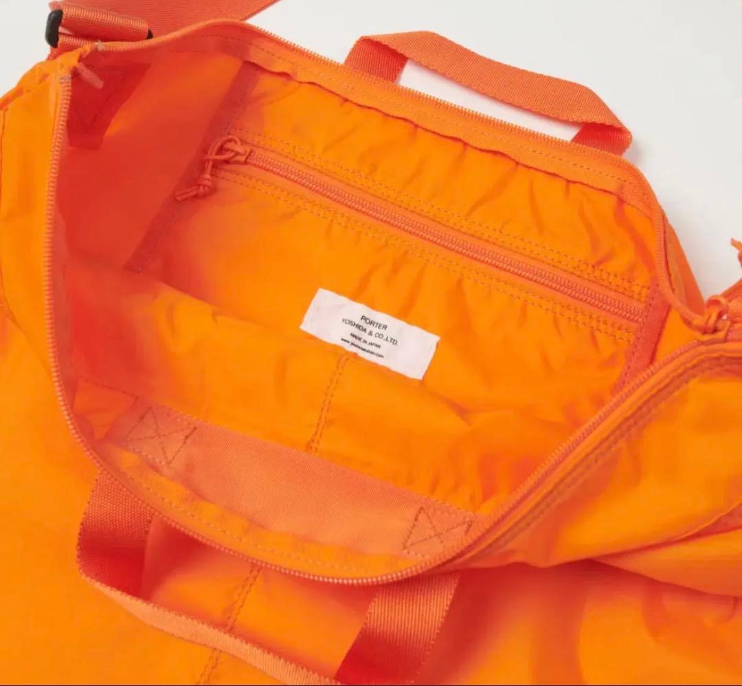 吉田PORTER 2WAY ヘルメットバッグ オレンジ 別注 未使用新品