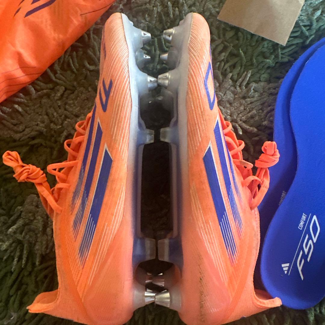 adidas F50 サッカーシューズ オレンジ/ブルーSG