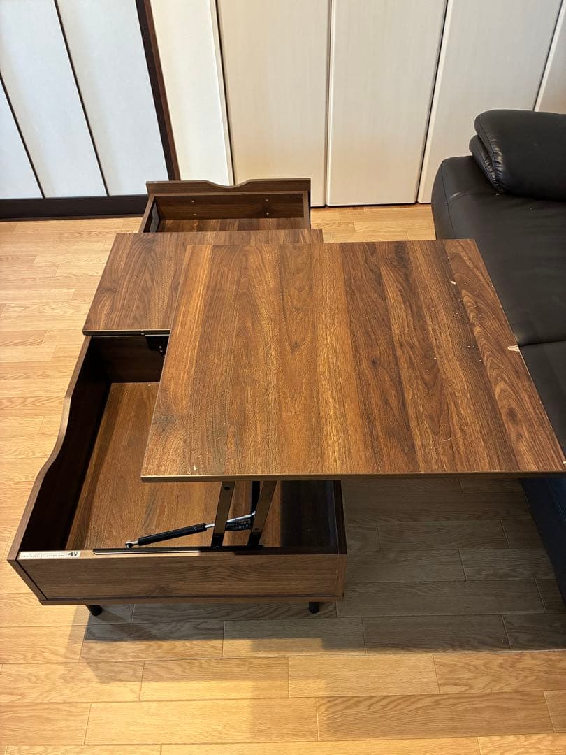 ニトリ　センターテーブル　昇降　リフティ100 ローテーブル テレワーク