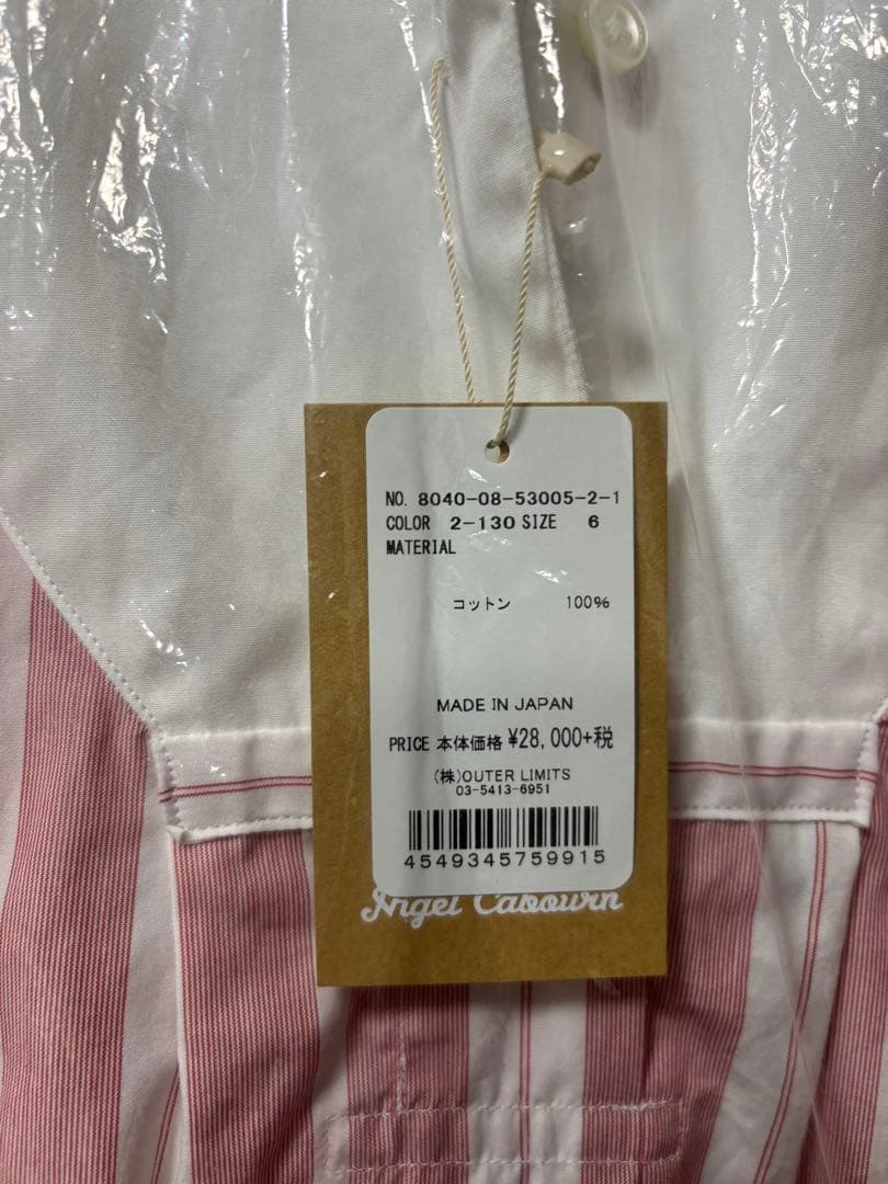 Nigel Cabourn シャツワンピース ストライプ　新品タグ付き