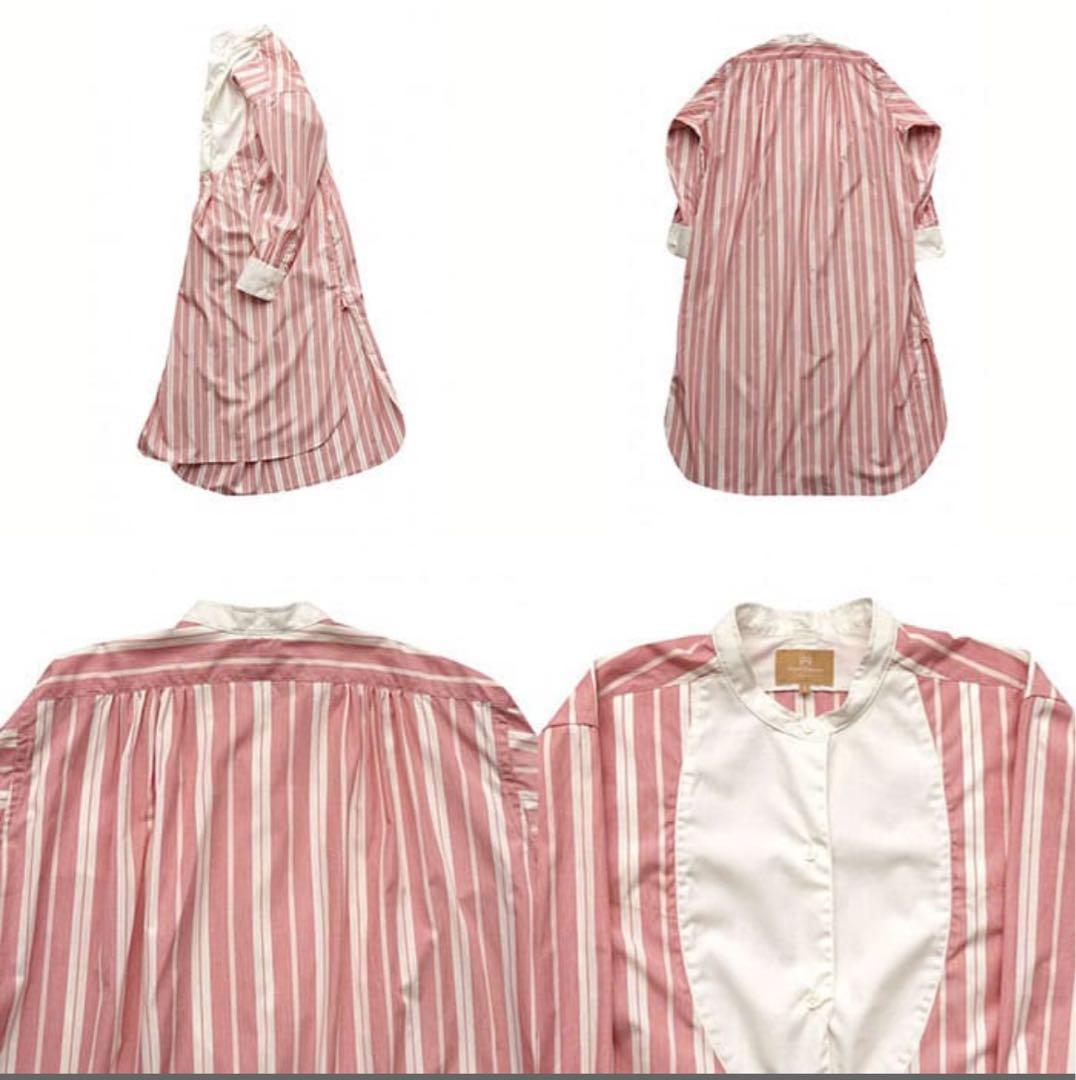 Nigel Cabourn シャツワンピース ストライプ　新品タグ付き