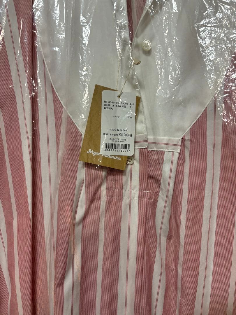 Nigel Cabourn シャツワンピース ストライプ　新品タグ付き