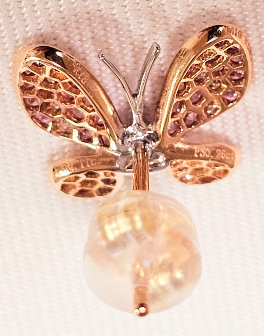 【未使用】ミオ ハルタカ　ちょうちょピアス