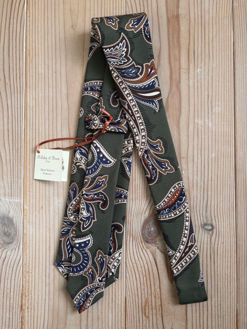 【新品未使用】Holiday and Brown ペイズリーネクタイ