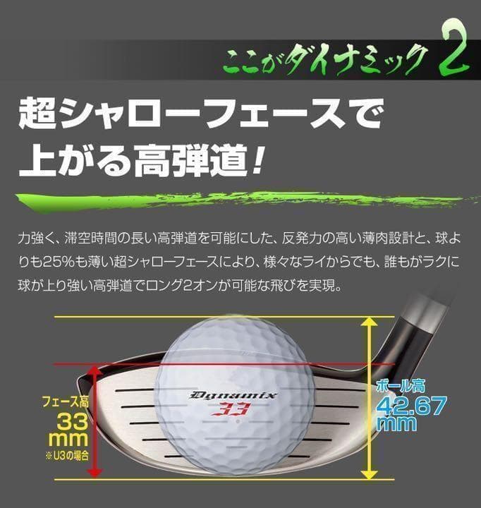 ★ 1.3.5.7.9番と豊富に揃って超激安★ ダイナミクス 適合限界強反発FW