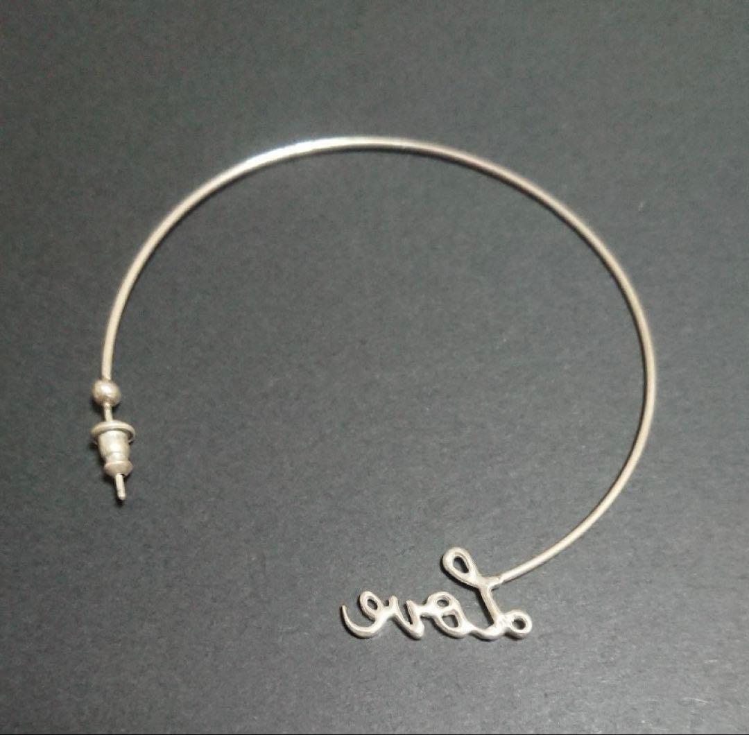 気まぐれ値下げ　極美品　e.m. イーエム　Love フープピアス