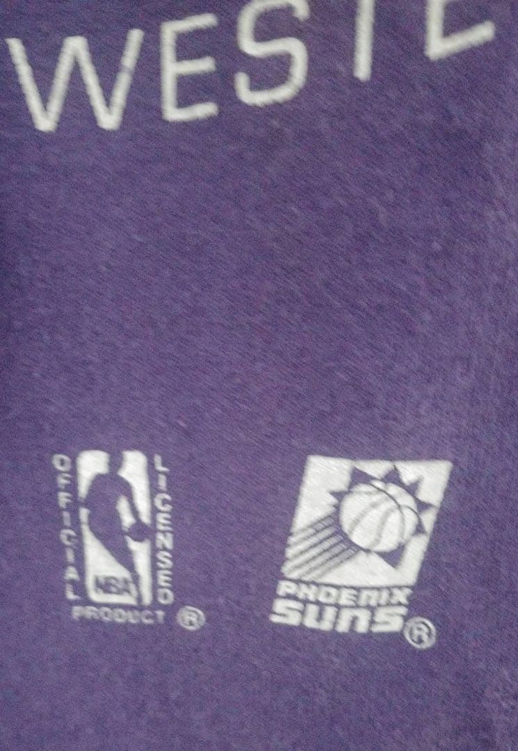 93年アメリカ製　PXサンズ’93NBA·FINAL Tシャツ　紫　XL