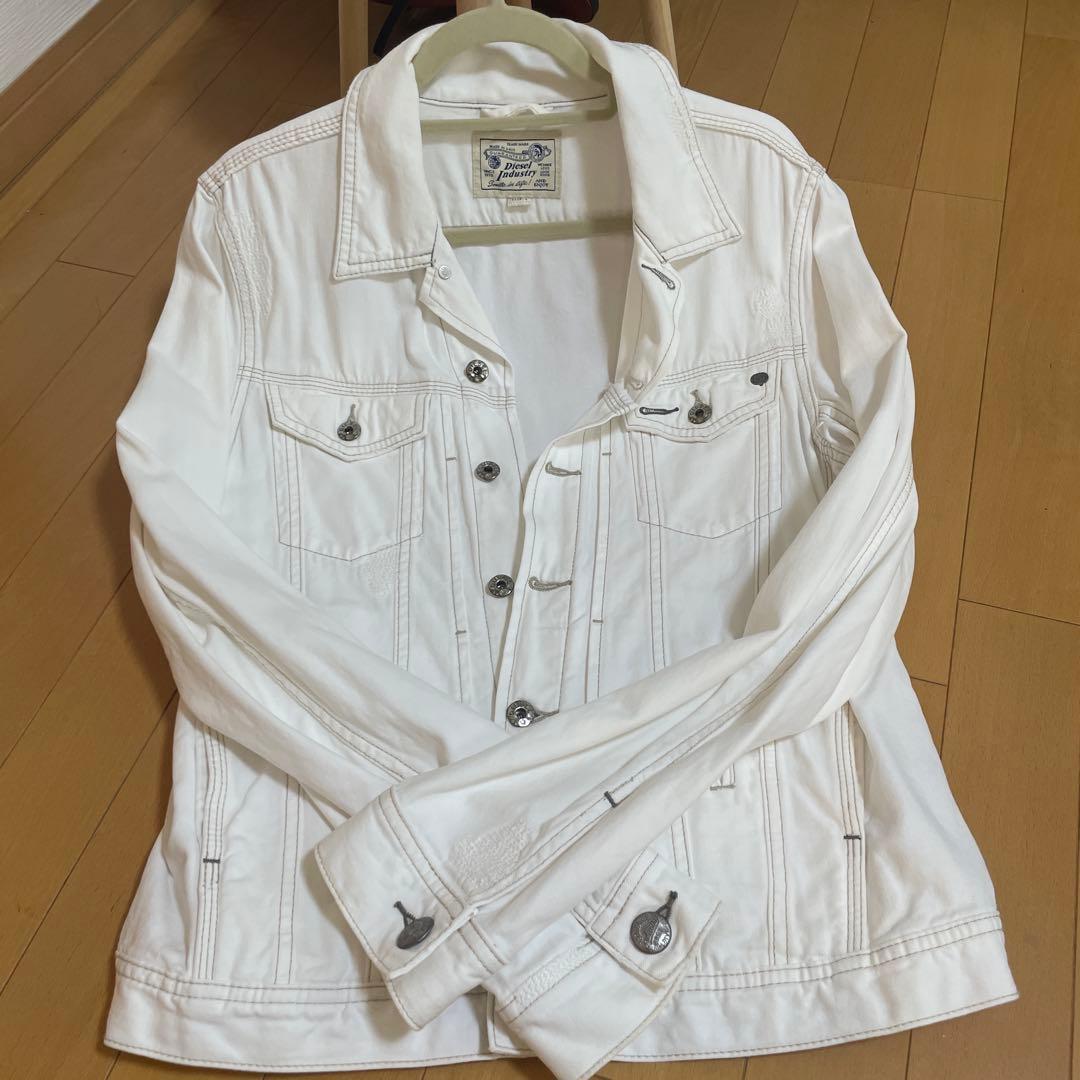 Diesel デニムジャケット ホワイト サイズL