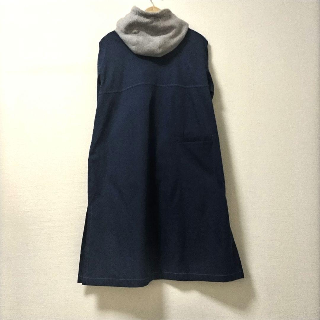CRESCENT　パーヌ　ワンピース　フーデッド　異素材
