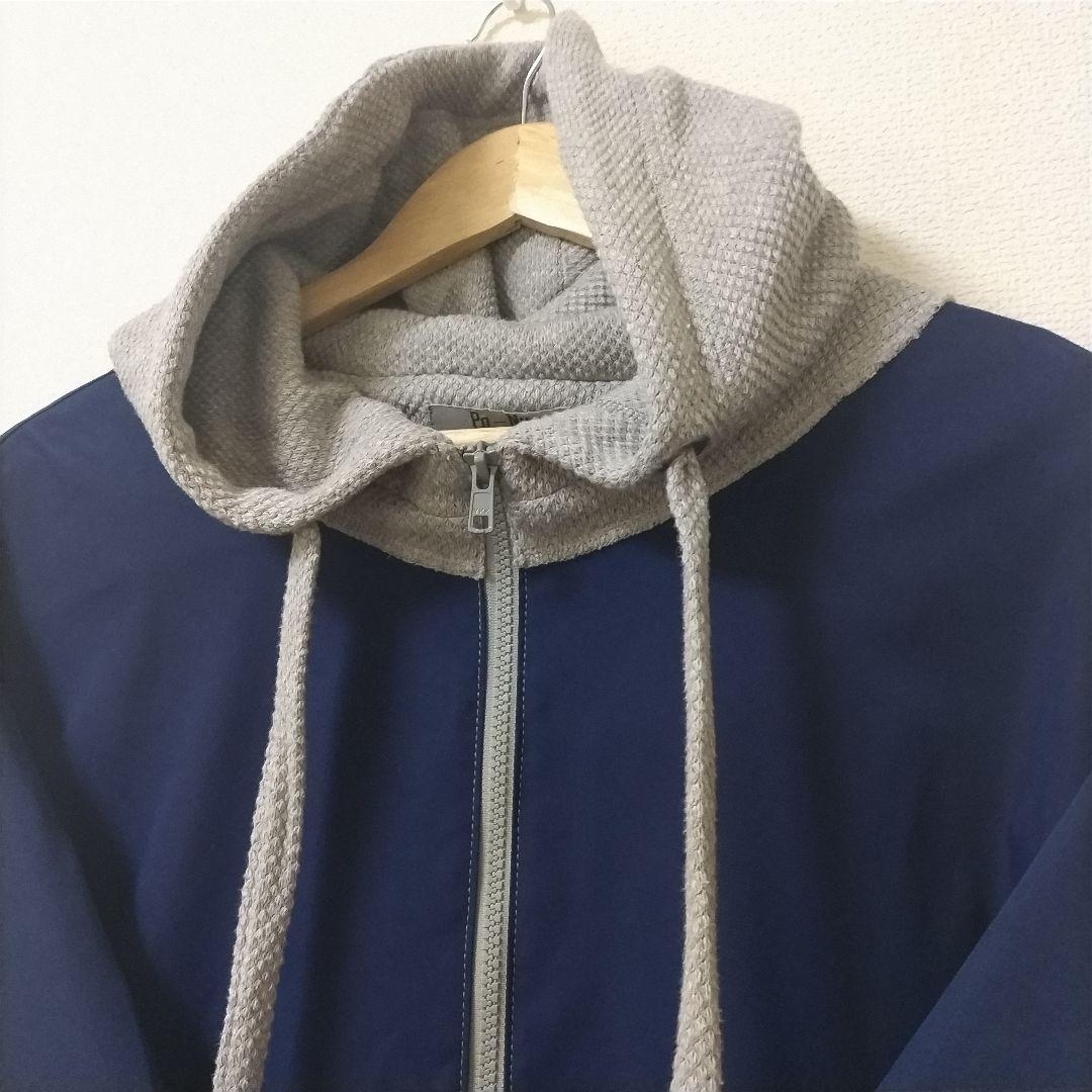 CRESCENT　パーヌ　ワンピース　フーデッド　異素材
