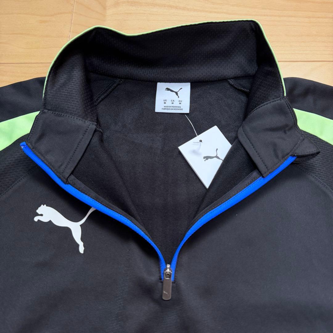 PUMA プーマ　サッカーウェア　上下セット　長袖　パンツ　黒ブラック　L 新品