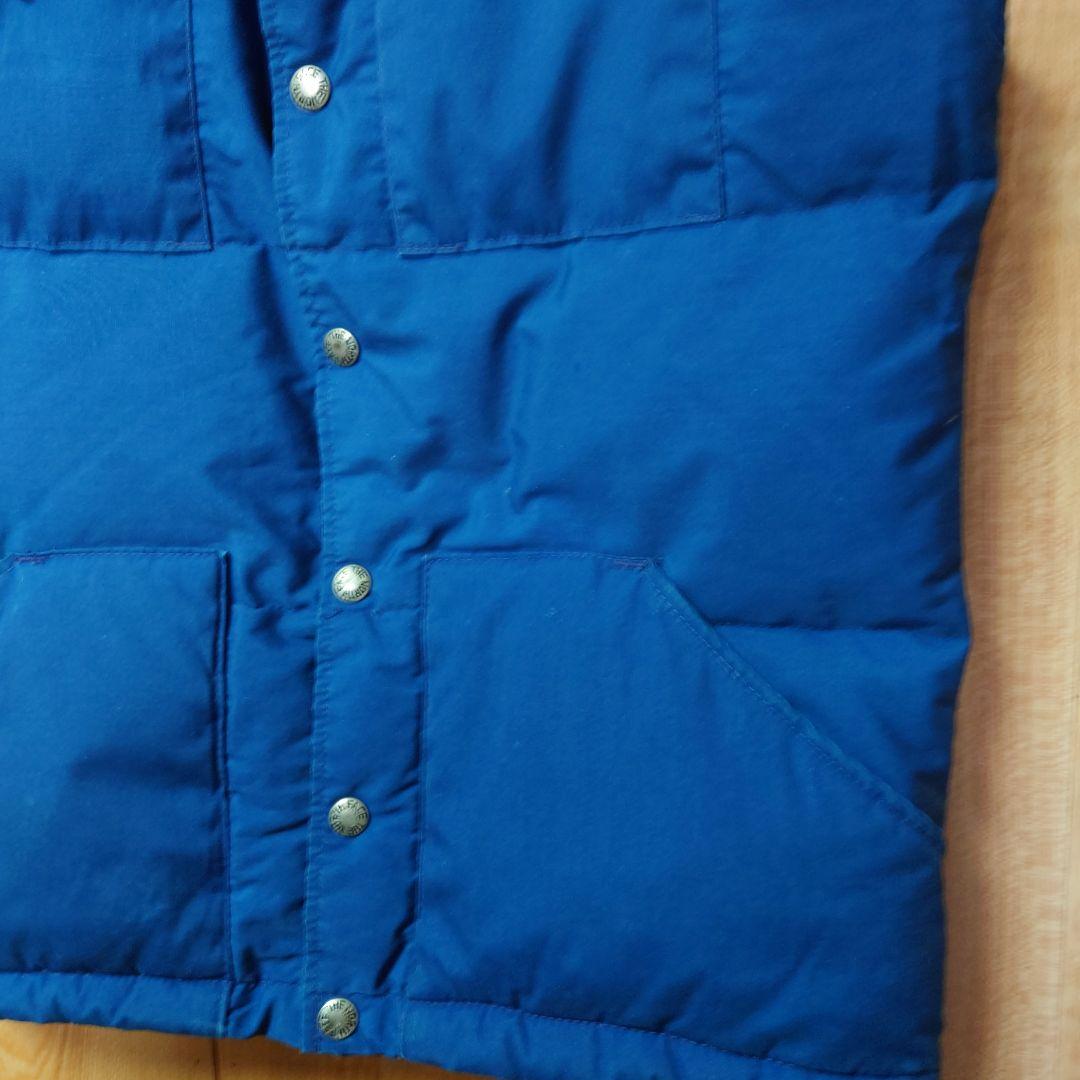 70s 80s THE NORTH FACE ダウンベスト 茶タグ　S