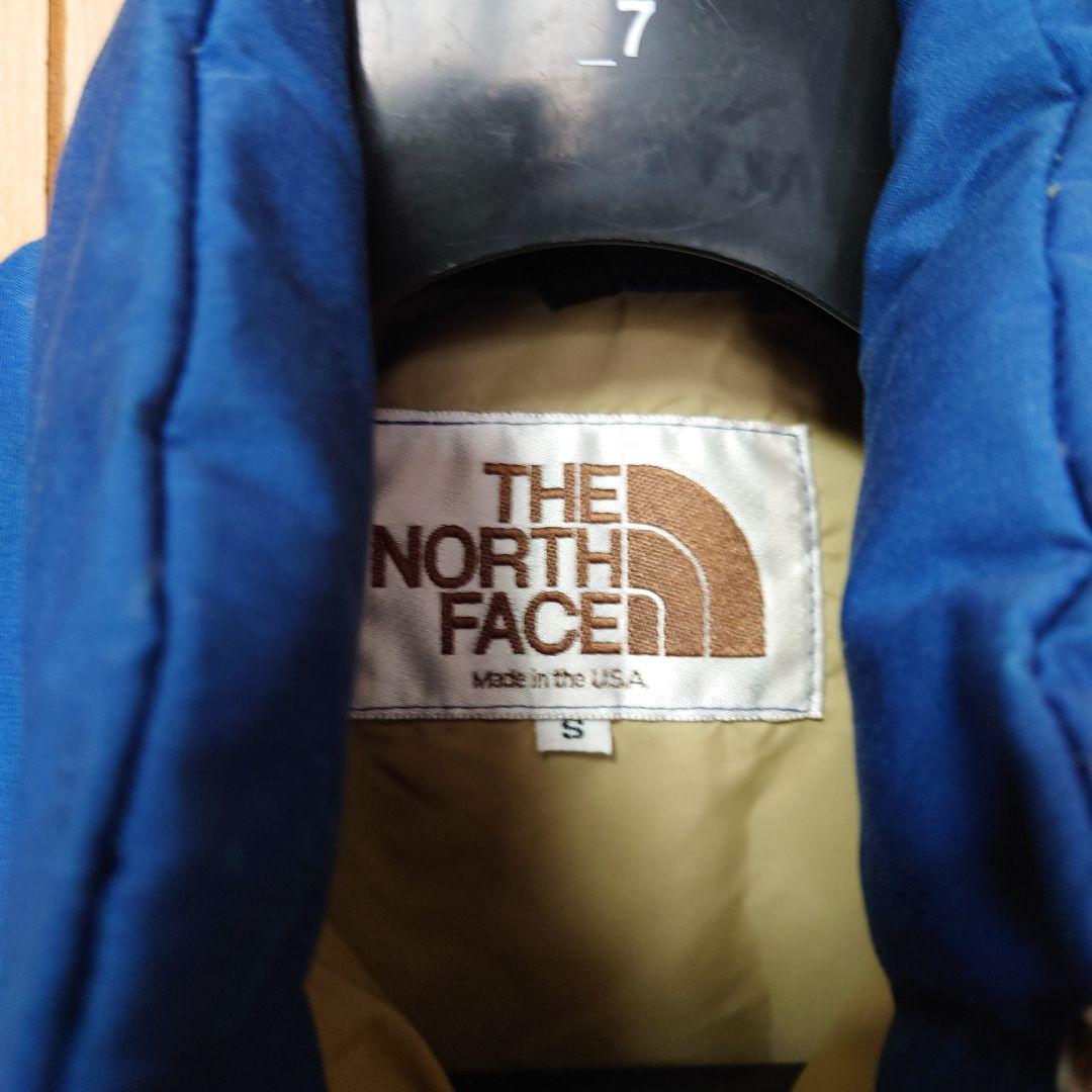 70s 80s THE NORTH FACE ダウンベスト 茶タグ　S