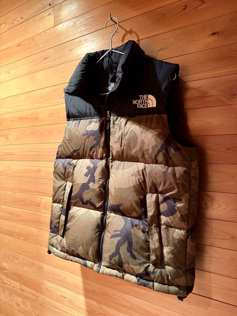 N*u様 ★THE NORTH FACE カモフラージュ ダウンベスト　XL