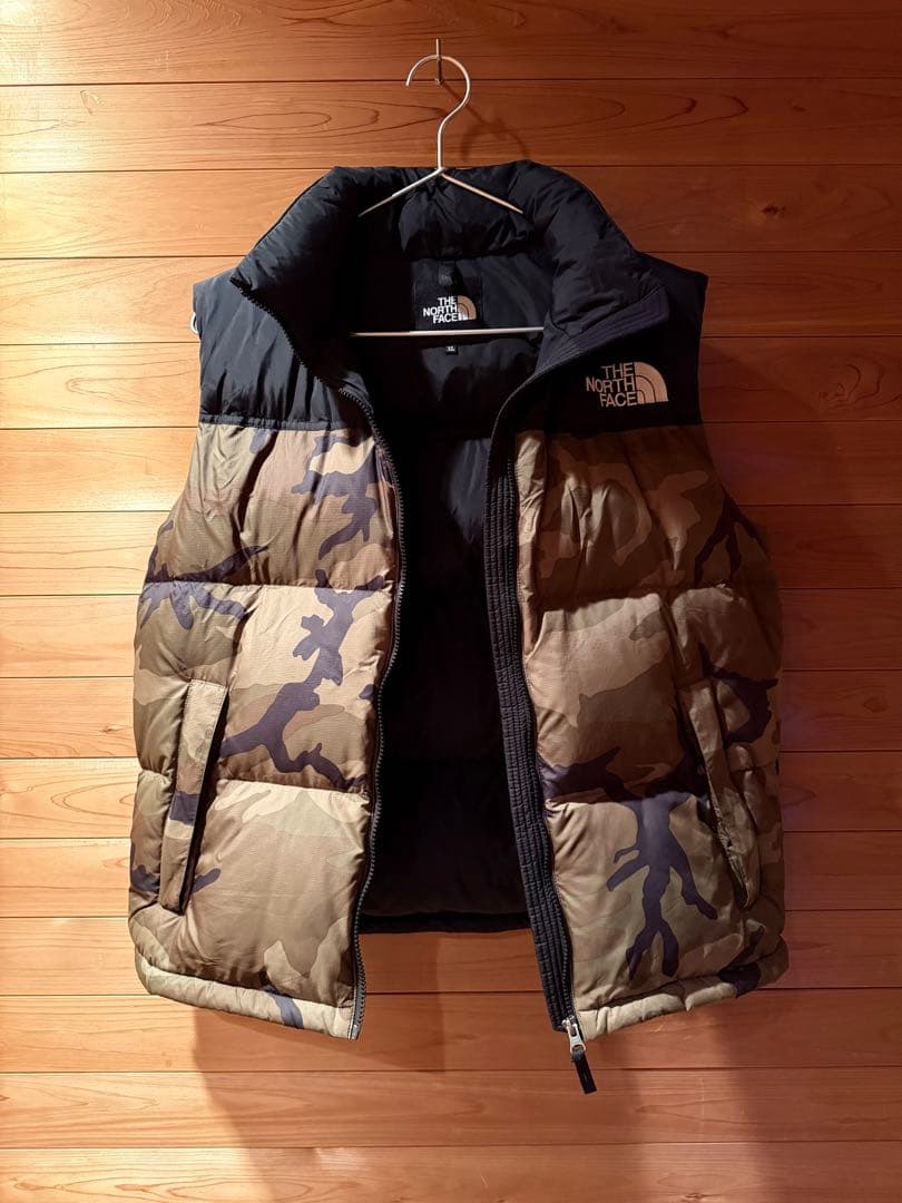 N*u様 ★THE NORTH FACE カモフラージュ ダウンベスト　XL