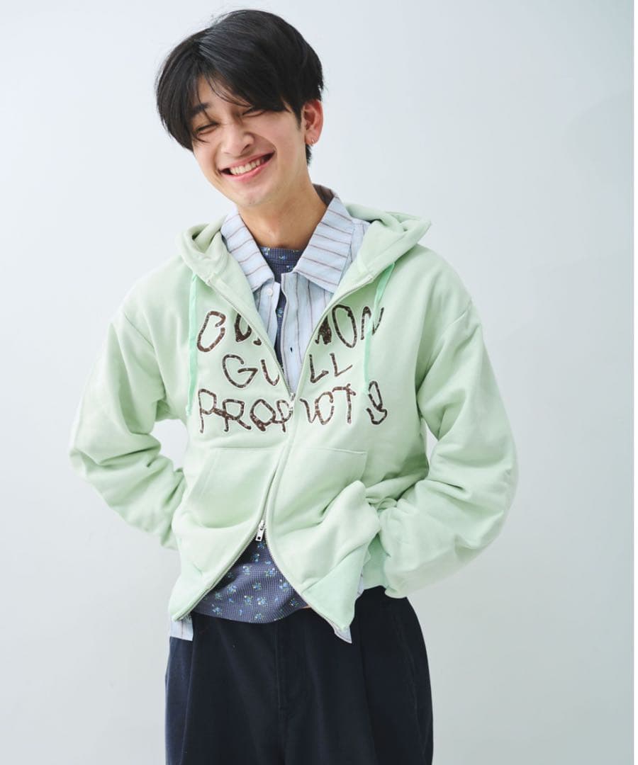 トップス common gull product.zip hoodie 26spring