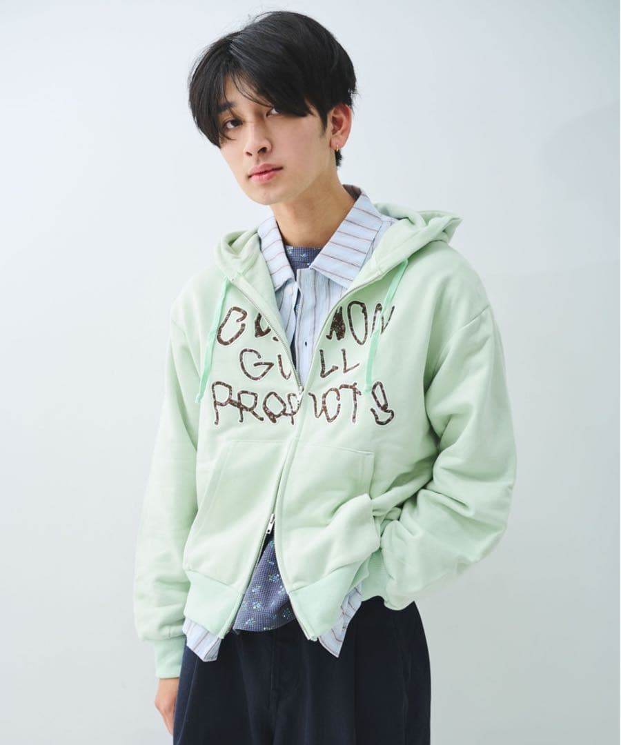 トップス common gull product.zip hoodie 26spring