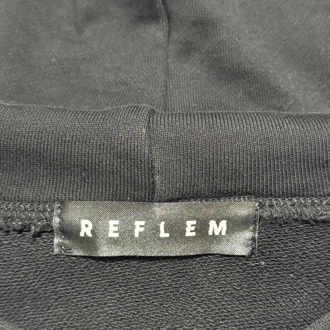 REFLEM かいばしら コラボ ジップアップパーカー ダメージ加工 フーディー