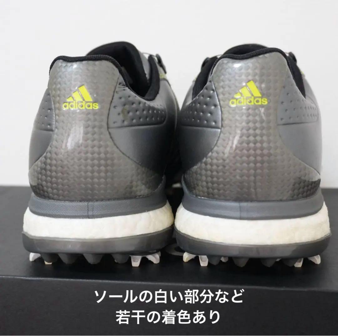 【美品】アディダス 26.5 Q44970 BOA シルバー　ゴルフシューズ