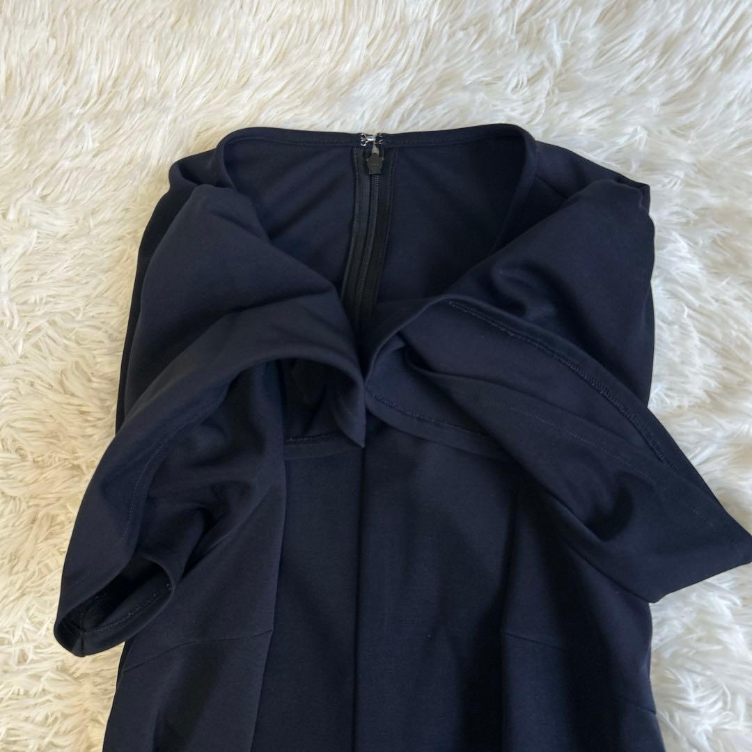 美品✨ボーダーズアットバルコニー チューリップスリーブロングワンピース