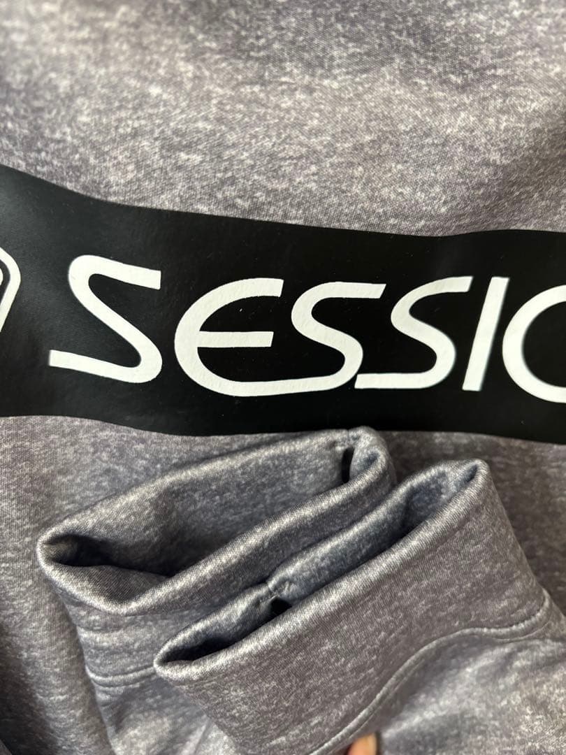 【美品】SESSIONSメンズ スノーボードウェア XL 撥水 フード付き 防寒