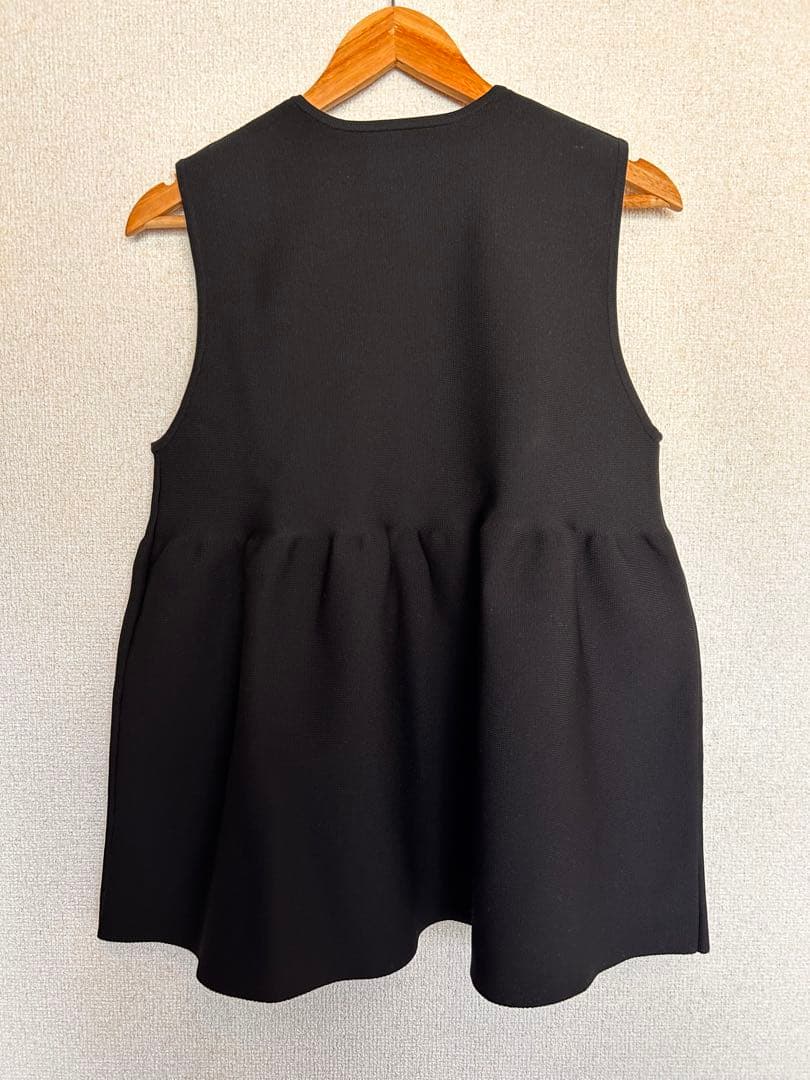 【美品】P イレギュラーフリル ベスト チュニック アシンメトリー