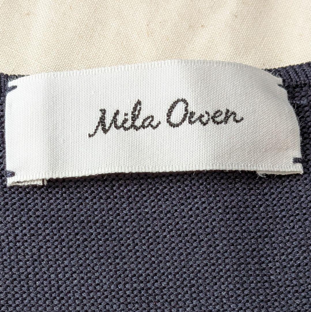 Mila owen ホールガーメントスクエアネックニットワンピース サイズ1