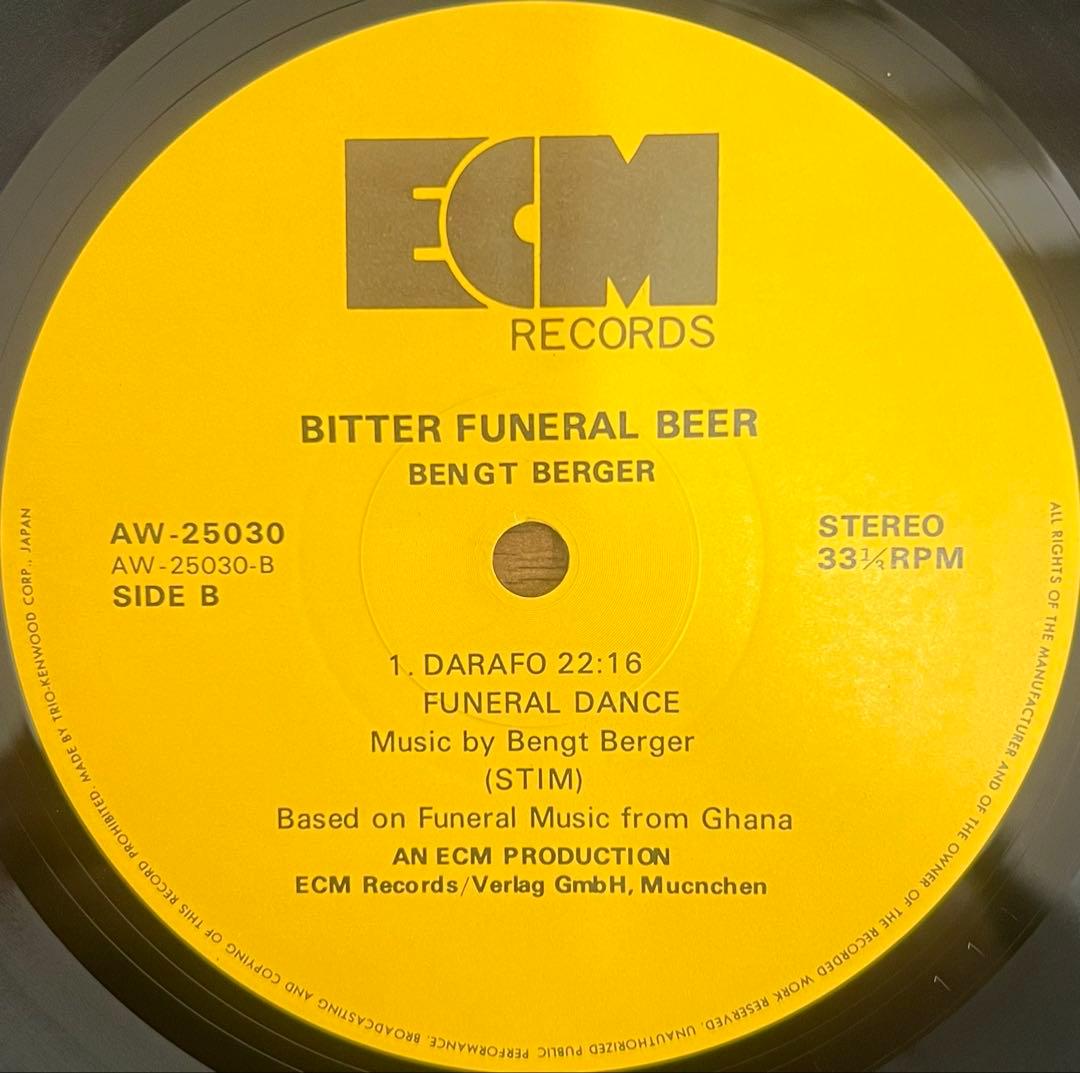 【LP】Bengt Berger / Bitter Funeral Beer