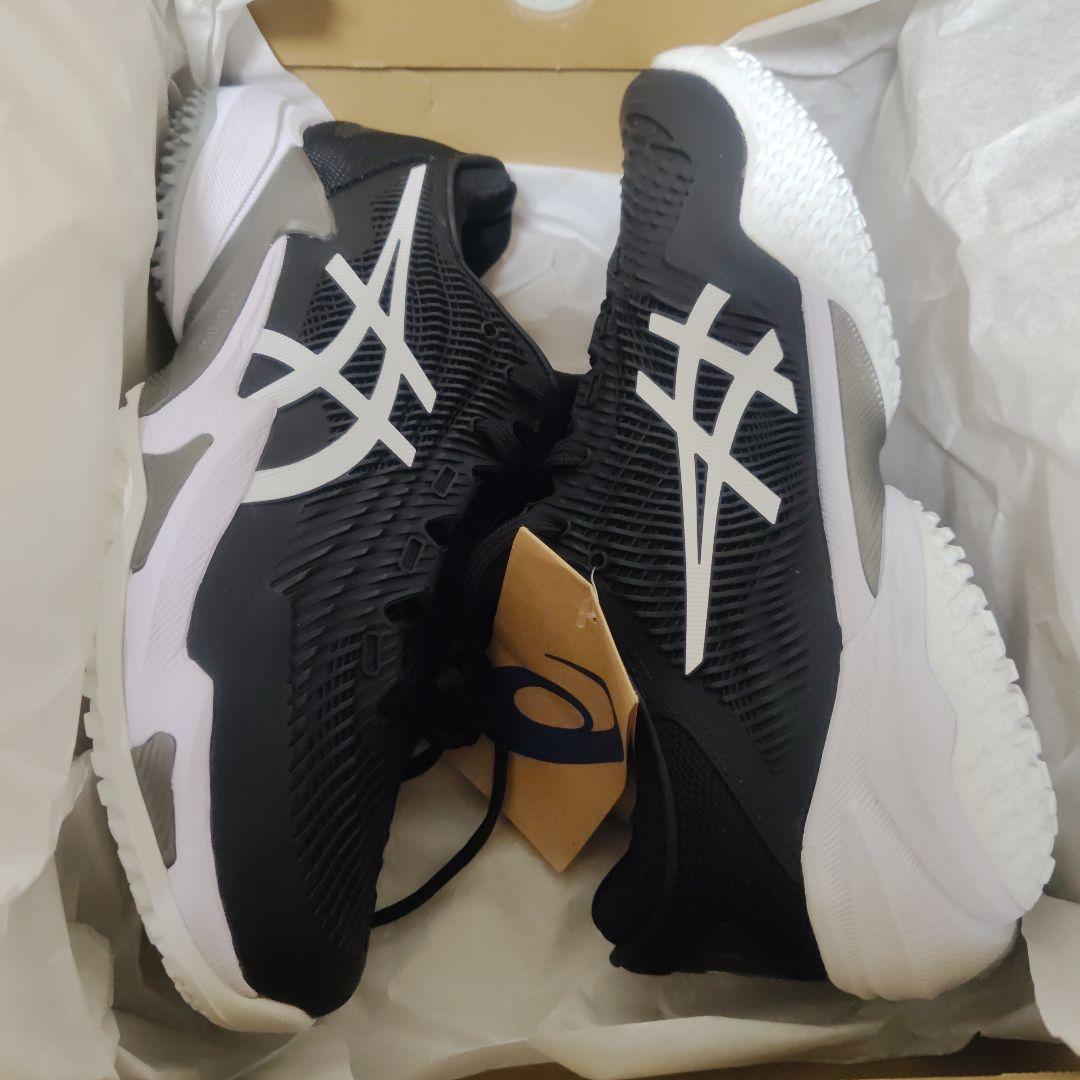 asics COURT FF3 OC新品シューズブラック/ホワイト25.5