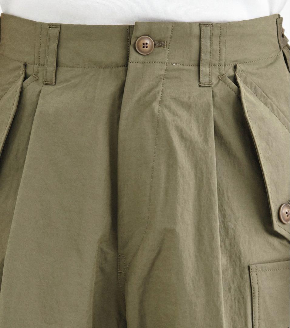 【美品】KHOKI 24ss ミリタリーワークパンツ カーキ
