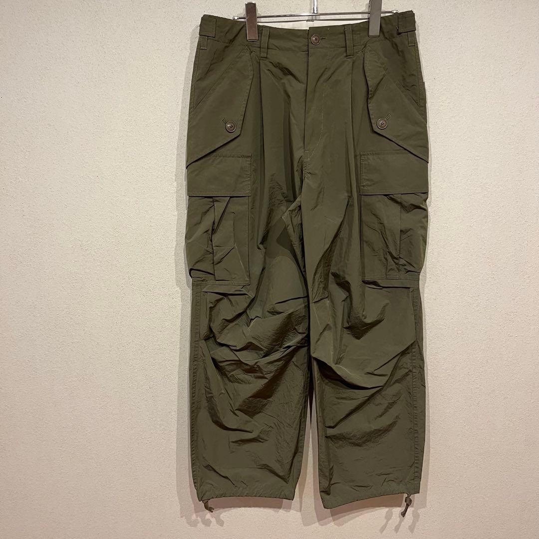 【美品】KHOKI 24ss ミリタリーワークパンツ カーキ