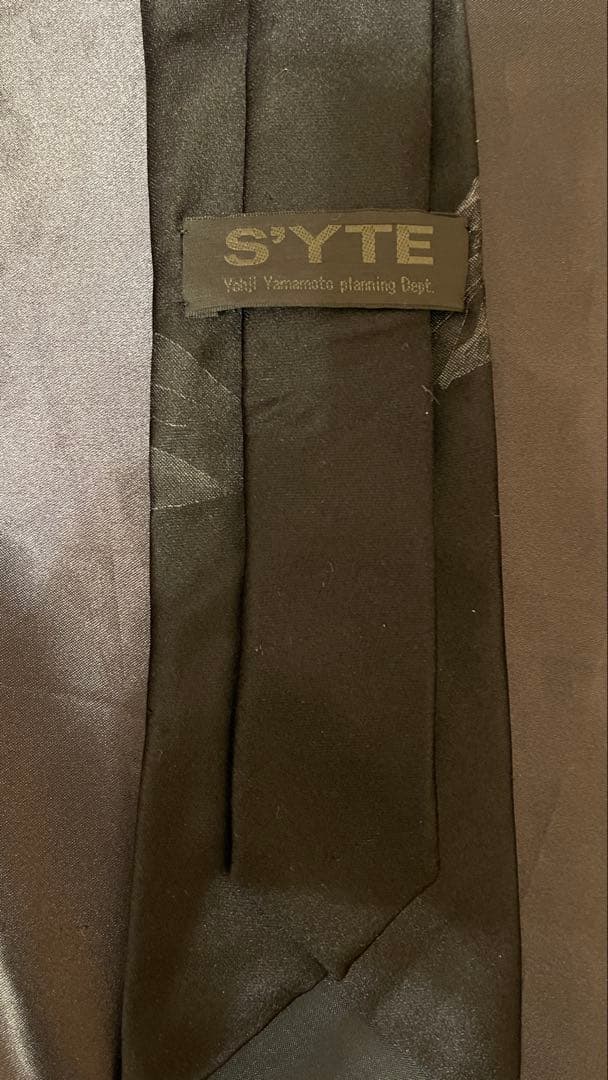 s'yte Yohji Yamamoto（ヨウジヤマモト）ネクタイ　青　薔薇