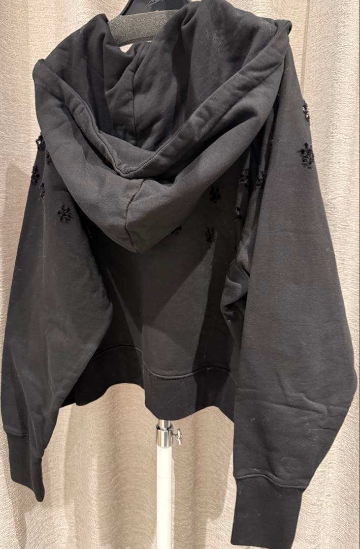 OPULENCE 裏毛ジップアップフーディー BLK
