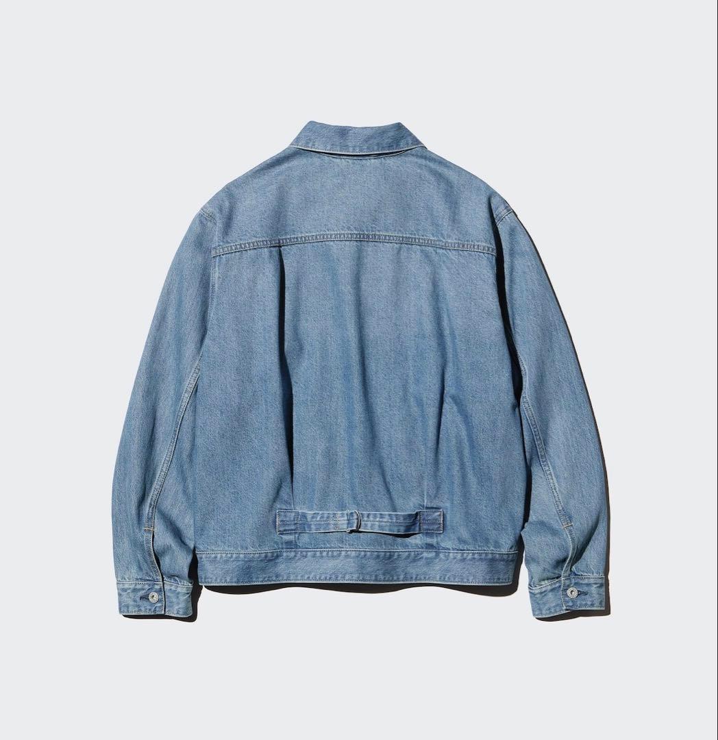 UNIQLO デニムトラッカージャケット 64 BLUE