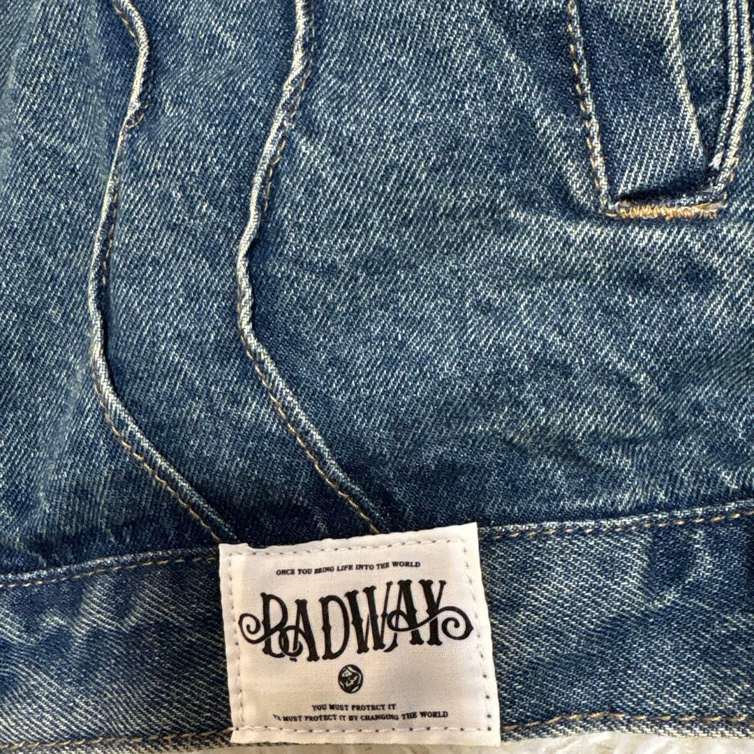 BADWAY デニムジャケット＆ジーンズ　セットアップ　インディゴ　M寸