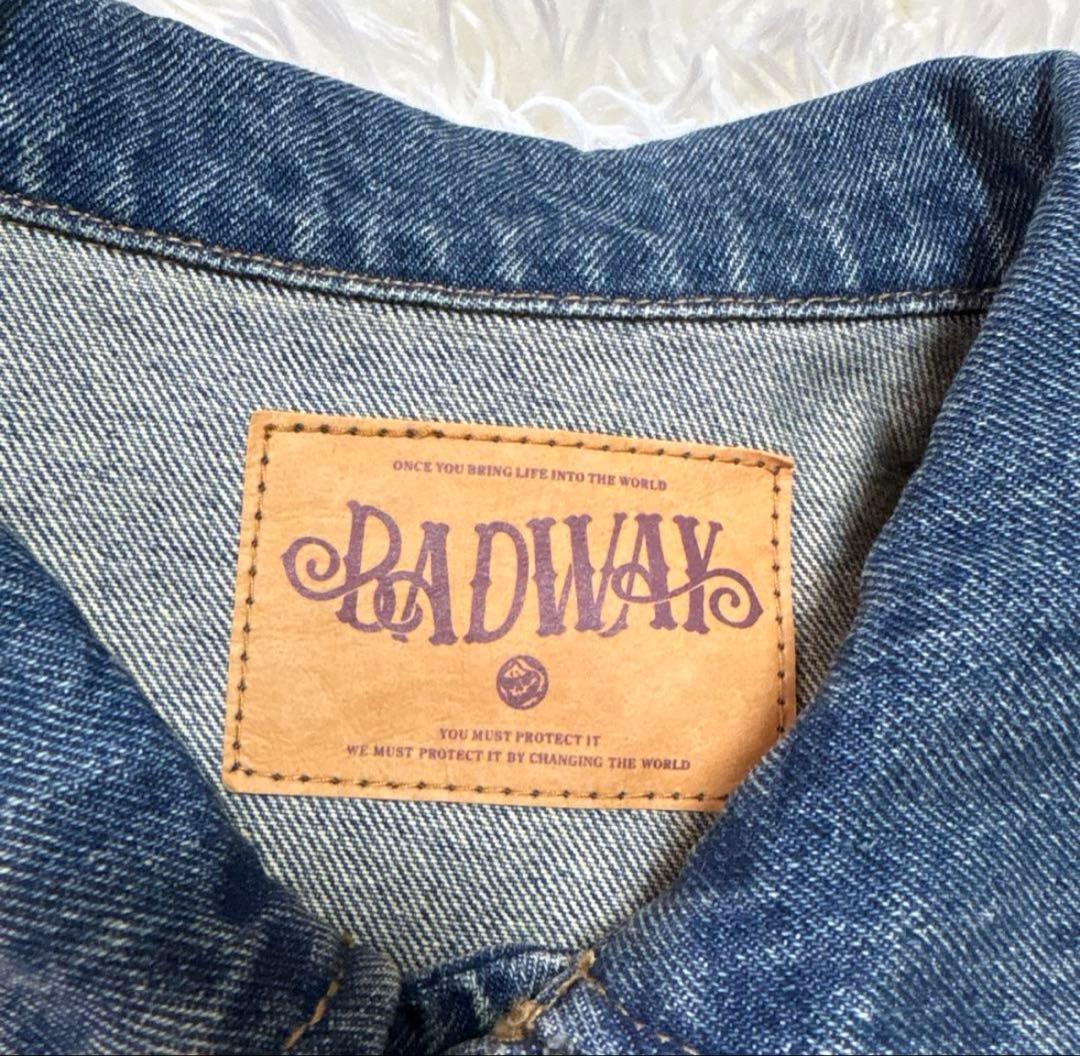 BADWAY デニムジャケット＆ジーンズ　セットアップ　インディゴ　M寸
