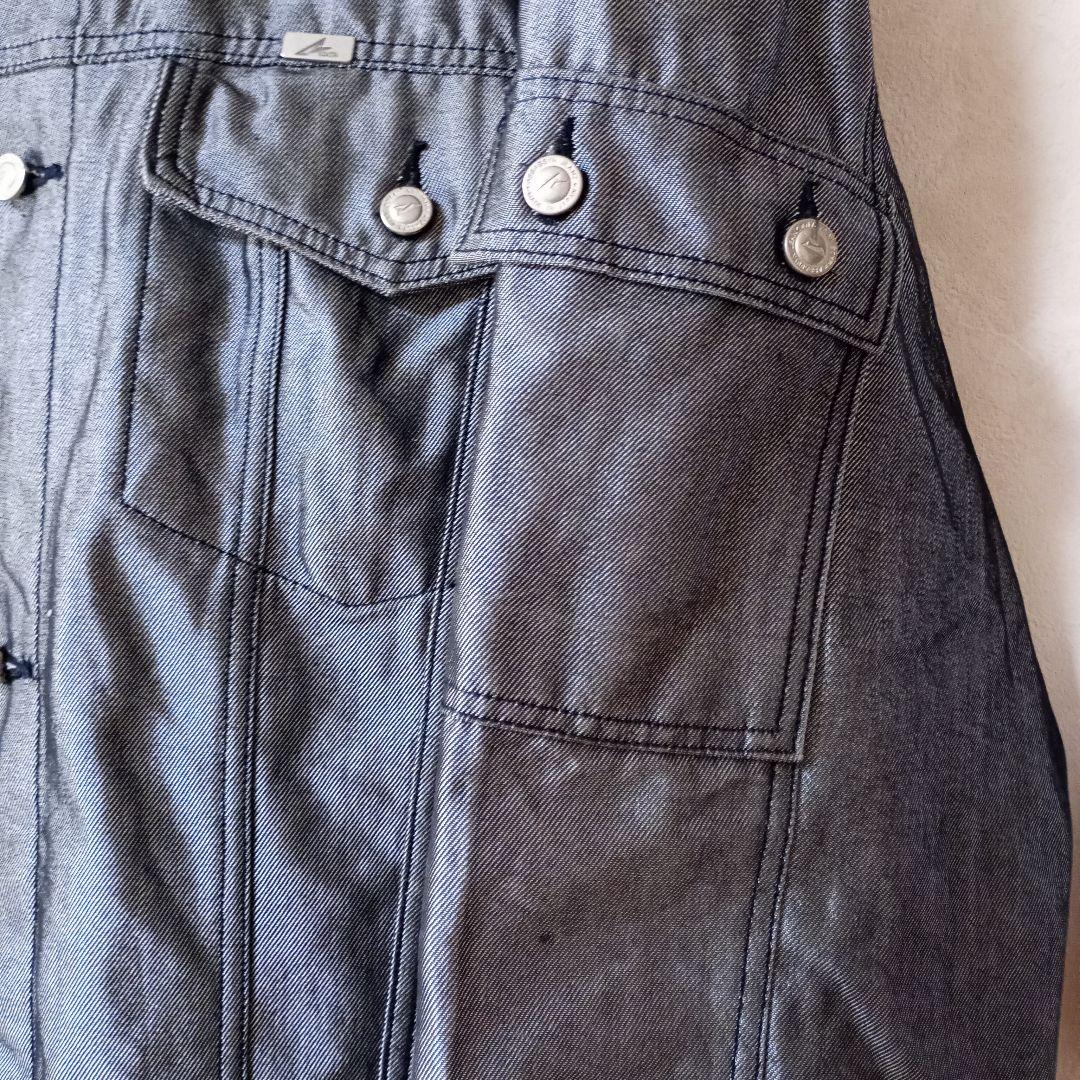 ASSASSYN JEANZ シルバーグレー メタリックジャケット