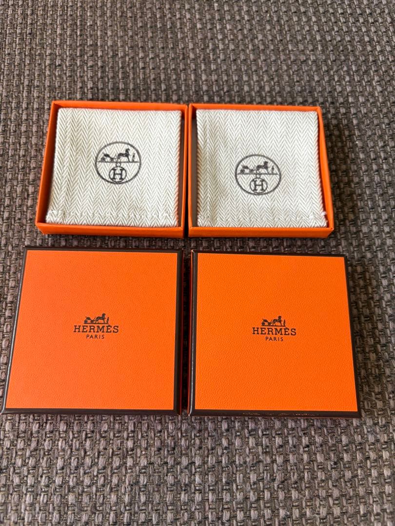 正規品　極美品 エルメス空箱 保存袋アクセサリー入り　2セット