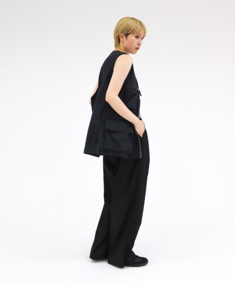 lit リット Hunting Nylon Vest ブラック ポケットベスト