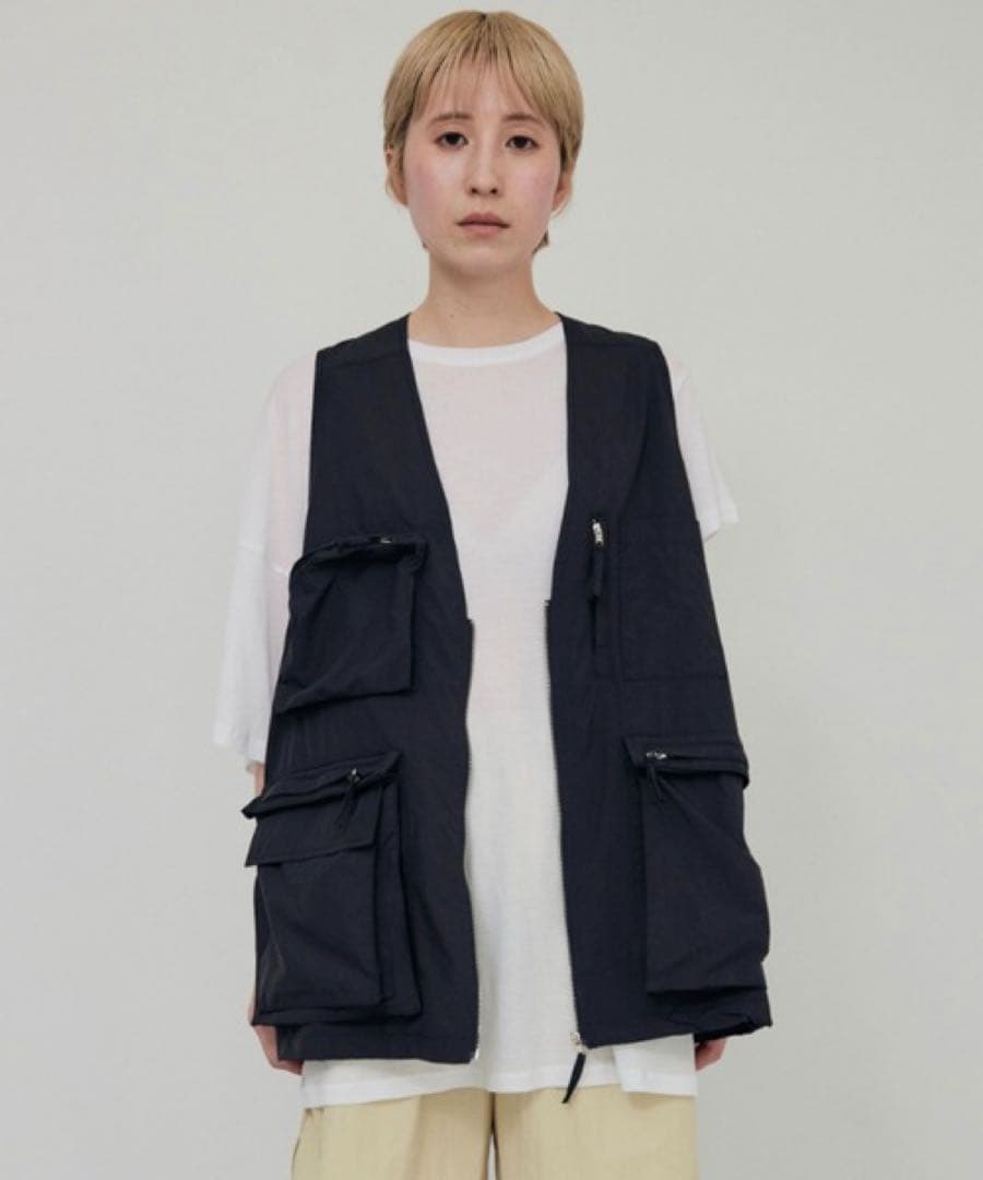 lit リット Hunting Nylon Vest ブラック ポケットベスト