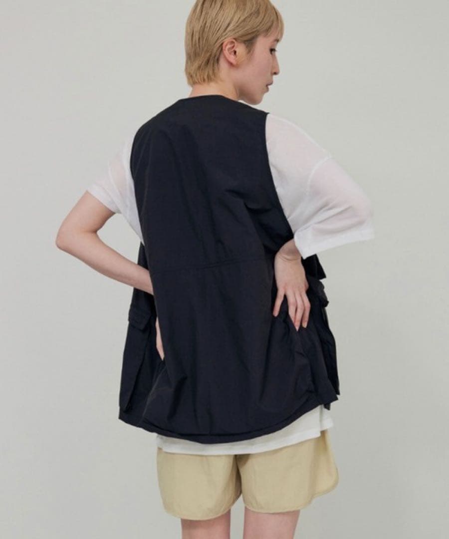 lit リット Hunting Nylon Vest ブラック ポケットベスト