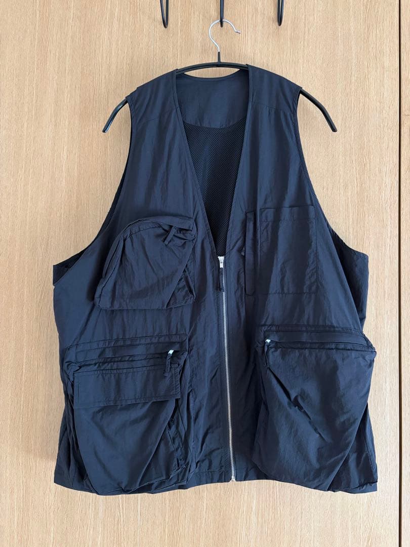 lit リット Hunting Nylon Vest ブラック ポケットベスト