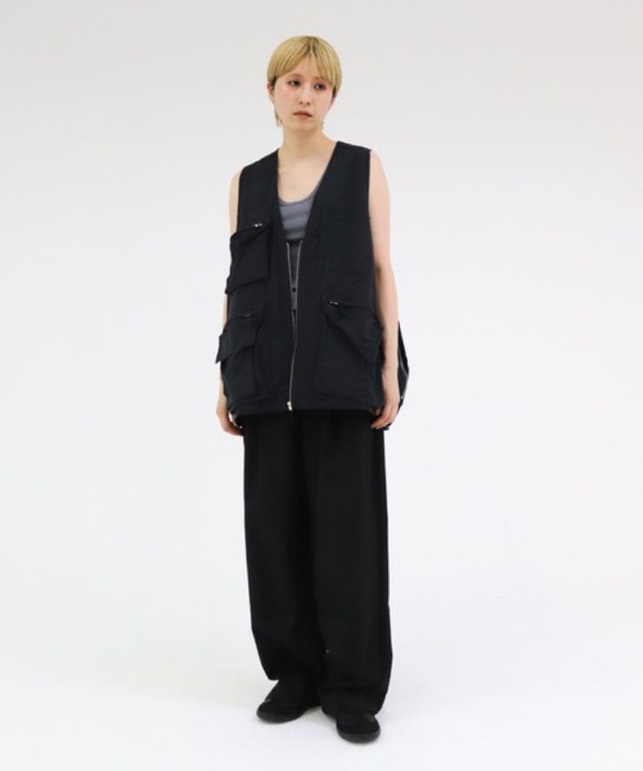lit リット Hunting Nylon Vest ブラック ポケットベスト